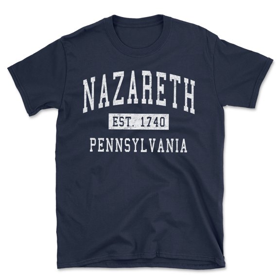 Nazareth Pennsylvania Classic Established Men's Cotton T-Shirt