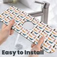 thumbnail image 6 of Pofeuu Dogs Pug Print Splash Guard for Sink Faucet Sink Gadgets-Splash Guard Behind Faucet Drip Catcher for Kitchen, Bathroom,Sink Mat, 6 of 7