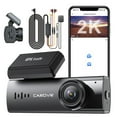 thumbnail image 1 of COFEST 2K Ultra HD Dash Cam with 170° Wide Angle, Built-in WiFi, Starlight Night Vision, G-Sensor, and Loop Recording - App Connectivity and Parking Monitoring Included Black, 1 of 9