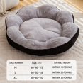 thumbnail image 3 of Winter Plush Pet Bed - 20" Flower Shaped Dog Bed with Removable Washable Cover, Thicken Anti- Cat Bed for Small Dogs & Puppies, Cozy Sleeping Nest Habitat, 3 of 7