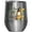 Silver, variant on Let Your Light Shine Matthew 5 16 with a Vintage Lamp & Flowers, Scripture Art Merch Gift, White 12oz Wine Tumbler