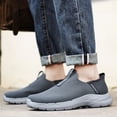 thumbnail image 2 of Zapatos de lona de gran tamaño para hombre, zapatos de malla transpirables, zapatos de tela vieja con suela gruesa y sin cordones, 2 of 6