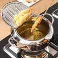 thumbnail image 1 of Sartén, Freidora Tempura Japonesa con Termómetro, Tapa y Escurridor de Aceite, Sartén Antiadherente de Acero Inoxidable para Cocina, 1 of 5