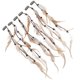 thumbnail image 4 of 6pcs Ethnic Plume Headdress Indian Hair Accessories Hair Clip Extensions for Women, 4 of 4
