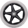 thumbnail image 2 of 2 Pcs Roues en Caoutchouc de Remplacement pour Fauteuil Roulant 6 Pouces Roulettes Antidérapantes pour Aide à la Mobilité, 2 of 4