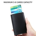 thumbnail image 2 of Wallet Card Holder PU Card Case Protector RFID Blocking Snap Button Pop-Up Tab Credit Anti-theft, 2 of 8