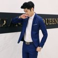 thumbnail image 2 of Men's Korean Formal Business Suit Small Suit Slim Jacket Jacket Casual Small Suit, 2 of 3
