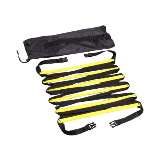 Escalera de agilidad fácil de guardar, escalera de velocidad para fútbol en interiores y exteriores. 10 peldaños