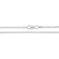 thumbnail image 4 of Sterling Silver Diamond-Cut Popcorn Chain 1.8mm 925 Criss Cross Necklace 16" Jewelry Female Unisex, 4 of 5
