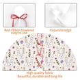 thumbnail image 4 of Picia Purple Flower Rabbit Print Christmas Tree Skirt , Christmas Tree Skirt Ornaments for Merry Christmas Holiday Party Decorations Indoor Outdoor-48", 4 of 7