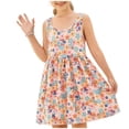 thumbnail image 2 of hengsof Girls Sleeveless Casual Comfort Dress Fashion Print Crewneck Summer Cute Loose Tank Dress for Kids Ages 2-12, 2 of 6