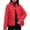 Red, variant on Hueook Womens Fleece Jacket Womens Coats and Jackets Women's Casual Colored Long-sleeved Capless Jacket Coffee XL