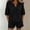 Black, variant on PRINxy Women Summer Fashion Matching Set Solid V Neck Lace Detail Short Sleeve Top Elastic Waist Casual Shorts Soft Breathable Leisure Two Piece Suit Gray S