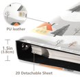 thumbnail image 3 of FORMRS 3 Ring Photo Album 4"x6" Self Adhesive Large Capacity PU Leather Cover, Orange Snow Houses, 3 of 8