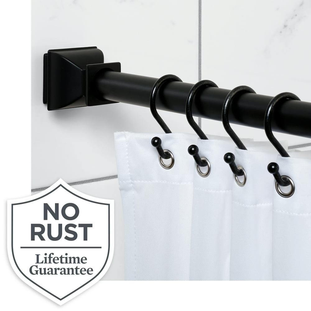 Better Homes & Gardens Easy Hang Rustproof Aluminum Shower Curtain