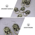 thumbnail image 2 of Shisuyan Rust Resistance Lion Head Wardrobe Handles 5Pcs, 2 of 9