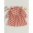 thumbnail image 2 of xiaxaixu Robe pour Filles Enfants à Imprimé Floral, Volants, Col Rond, Manches Longues, Robe d'Automne Mode Décontractée, Robe de Princesse, 2 of 8