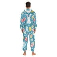 thumbnail image 4 of FORMRS Onesies Pajama for Adults Unisex Hoodie Winter Jumpsuit One Piece Sleepwear, Sizes S-2XL, Blue Easter Bunny, 4 of 7