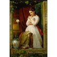 thumbnail image 3 of Manuel Ocaranza 13x18 Black Modern Framed Museum Art Print Titled - The Love of the Humming Bird (1869), 3 of 5