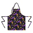 thumbnail image 2 of Halloween Bat Moon Eye Apron-Garden Aprons for Women with Pockets-Cotton Linen Waterproof Kitchen Cooking Gardening Aprons Adjustable for Kitchen,Cooking,BBQ and Salon 32"x27", 2 of 7