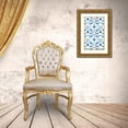 thumbnail image 3 of Borges, Victoria 16x24 Gold Ornate Wood Framed with Double Matting Museum Art Print Titled - Indigo Hanukkah Collection E, 3 of 4