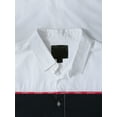 thumbnail image 3 of Ma Croix Mens Casual Striped Pattern Button Down Long Sleeve Dress Shirt, 3 of 6