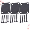 thumbnail image 1 of TAILTOSS 3Pcs Electric Guitar Replacement Neckplate Metal Black for Musicians with Connection, 1 of 4