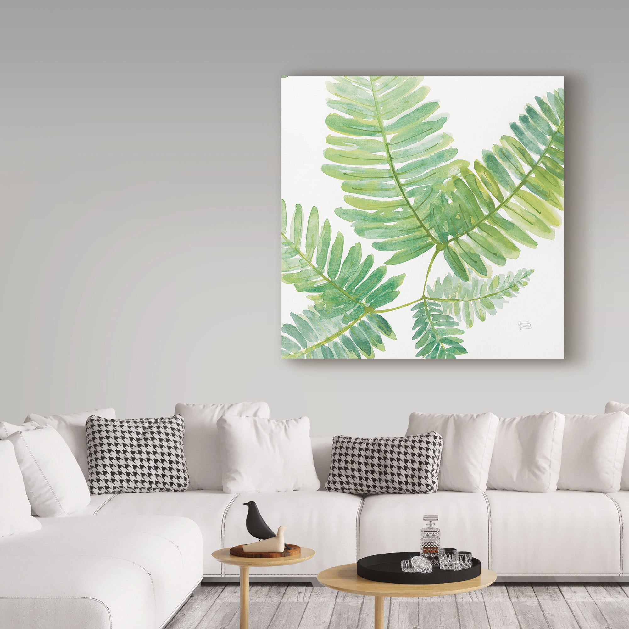 Trademark Fine Art 'Ferns Square II' Canvas Art by Chris Paschke