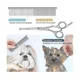 thumbnail image 3 of Kit de tijeras para el cuidado de perros, tijeras de entresacar de seguridad profesionales, peine, 3 of 4