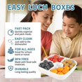 thumbnail image 3 of Shopwithgreen 52 OZ to Go Salad Container Lunch Container, BPA-Free, 3-Compartment for Salad Toppings and Snacks, Salad Bowl with Dressing Container, 3 of 4