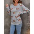 thumbnail image 2 of Sweaters for Women Crew Neck Long Sleeve Womens Sweaters Colorful Jacquard Heart Print Winter Sweaters Alsol Lamesa, 2 of 6