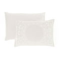thumbnail image 4 of BNM Cotton Blend Floral Scroll Bedspread Set, Full, Off White, 4 of 6