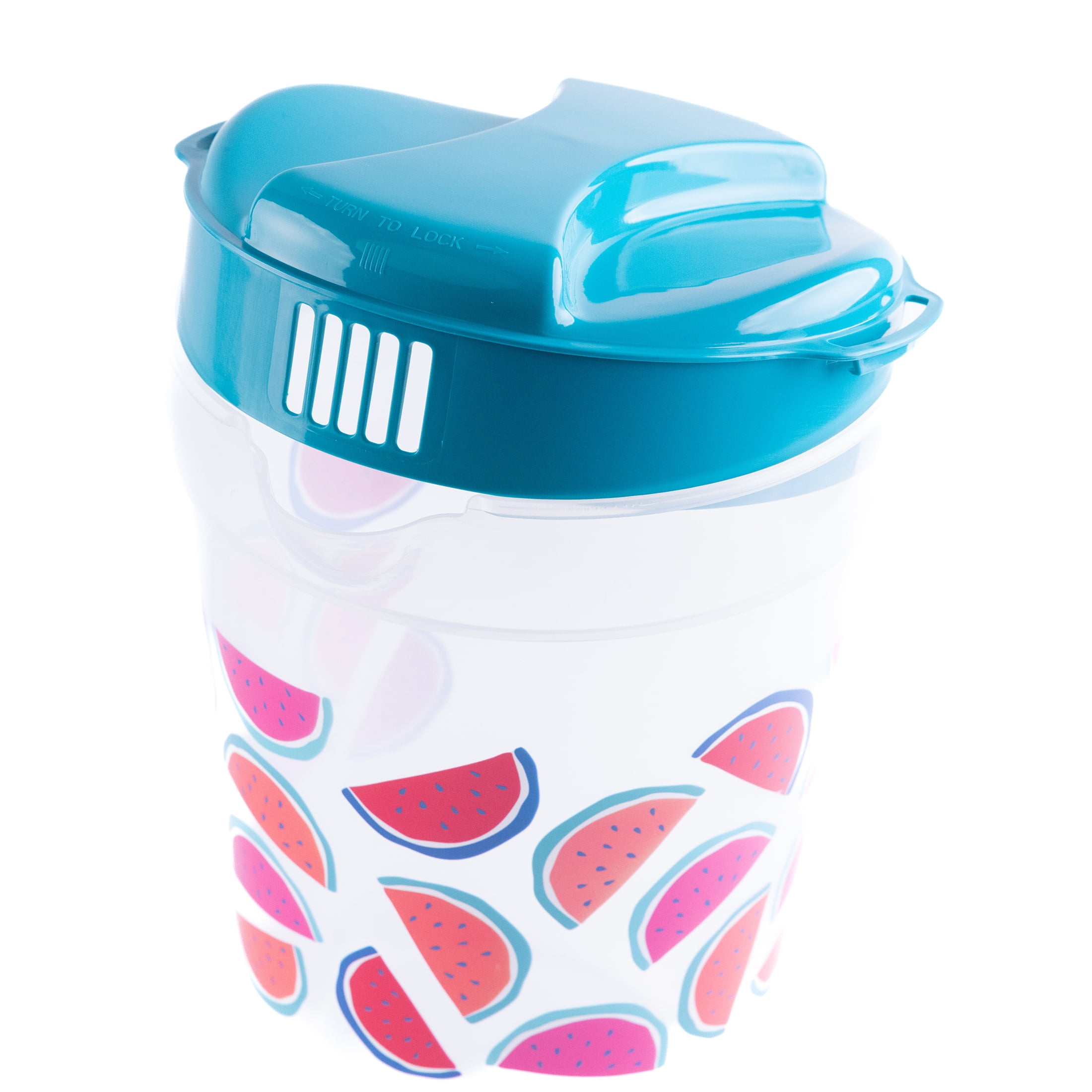 Mainstays Plastic 1 Gallon Pitcher with Green Color Lid – Watermelon