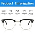 thumbnail image 4 of Semi Rimless Blue Light Blocking Glasses with UV400 Protection, 4 of 5