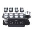 thumbnail image 2 of Bean 8 Tubos De Almacenamiento De Granos De Café Con Válvula De Escape Unidireccional, Embudo De Soporte, Viales De Vidrio Transparentes Para Granos De Café Para Hojas De Té Y, 2 of 7
