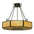 thumbnail image 5 of Meyda Tiffany 123526 32.25" W Lakeside Semi-Flushmount Ceiling Fixture - Bronze, 5 of 6