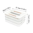 thumbnail image 2 of Food Storage Containers for Refrigerator Organization Stackable Cooked Meat Layer Kitchen Durable, 2 of 3
