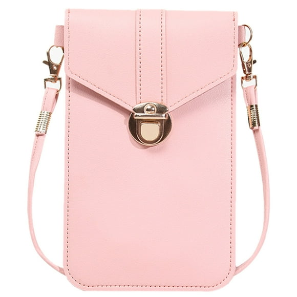 1pc Retro PU mujeres monedero teléfono Mini bolsa cruzada bolso de hombro regalo