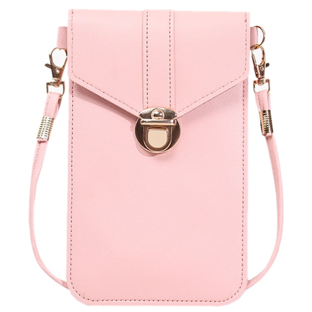 1pc Retro PU mujeres monedero teléfono Mini bolsa cruzada bolso de hombro regalo