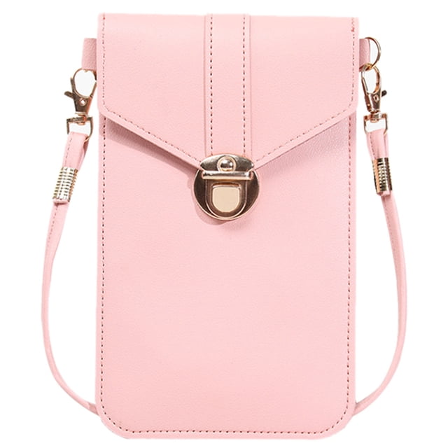 1pc Retro PU mujeres monedero teléfono Mini bolsa cruzada bolso de hombro regalo