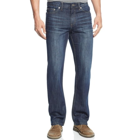 Alfani NEW Blue Men's Size 30X28 Low-Rise Straight Boot Cut Jeans
