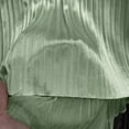 thumbnail image 3 of Miluxas Women Striped Pleated Long Skirt Elastic High Waisted A Line Swing Skirt Solid Casual Trendy Party Skirts Green, 3 of 4