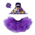 thumbnail image 3 of iiniim Kid Girls Shiny Sequins Crop Top Tutu Dress Flower Hair Clip Set Ballet Jazz Dance Dress, 3 of 7