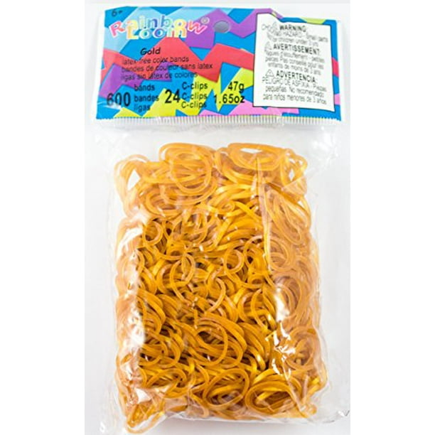 Metallic best sale rubber bands