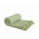 thumbnail image 1 of Eco-Friendly Waffle Weave Cotton Throw Blanket for Sofa or Chair - Pistachio Green 130x170cm, 1 of 5