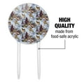 thumbnail image 6 of Acrylic Wolf Pack Baby Wolves Snow Mountains Pattern Cake Topper Party Decoration for Wedding Anniversary Birthday Graduation, 6 of 7