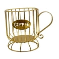 thumbnail image 3 of DOLITY Coffee Pod Holder Compact Coffee Capsule Basket for Countertop Kitchen Cafes Gold Small, 3 of 9
