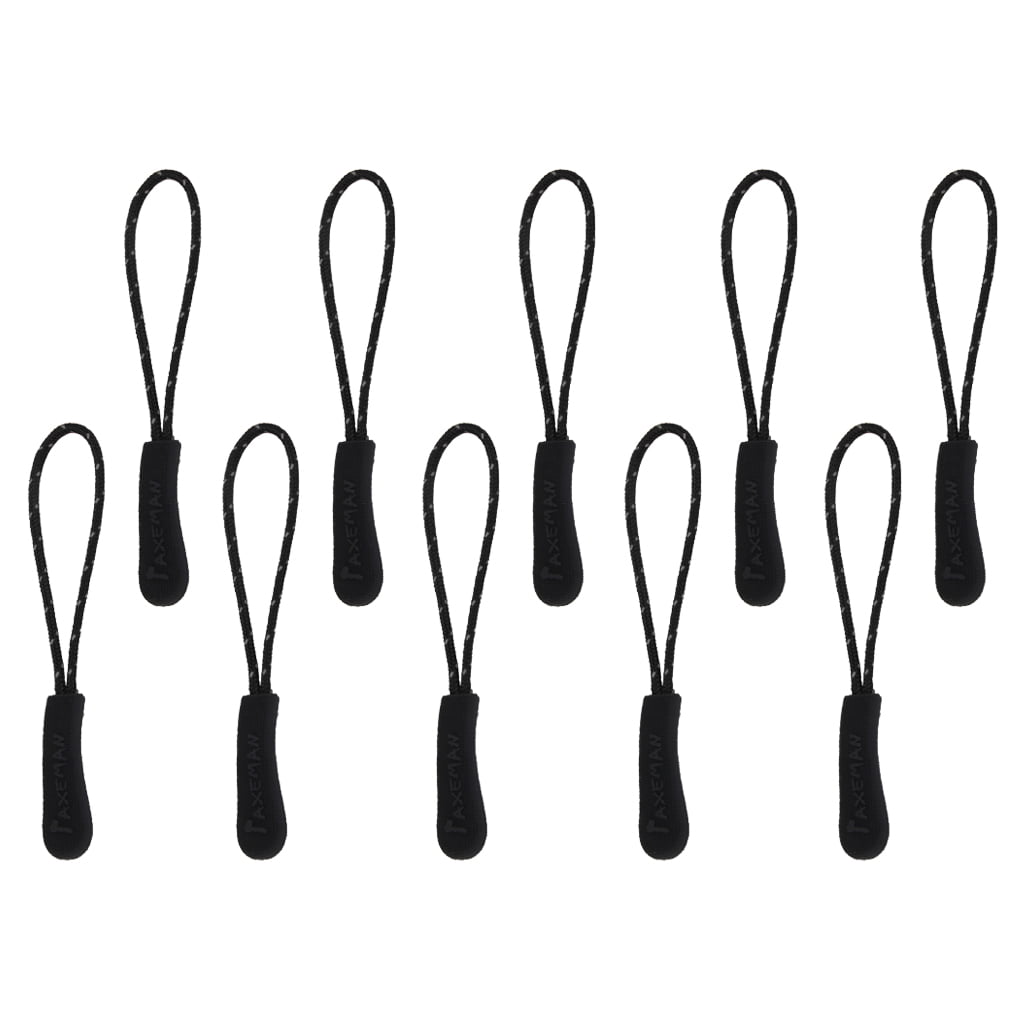 Quadra Pack Of 10 SLX® Zip Puller Cord Tags Zipper Tag Extension Replacement 
