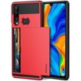 thumbnail image 1 of Vofolen Housse pour Huawei P30 Lite Étui Portefeuille Porte-Cartes d'Identité Poche Cachée Double Couche Anti-Rayures Étui Rigide Hybride Robuste Pare-Chocs en Caoutchouc pour Huawei P30, 1 of 6