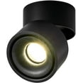 thumbnail image 1 of 18W Adjustable Surface-Mounted Spotlight - 11*11CM LED Downlights Ceiling Light Adjustable Angle Ceiling Sconce COB Lamp, 360° Rotatable (Black-4000K) [Energy Class A+], 1 of 5